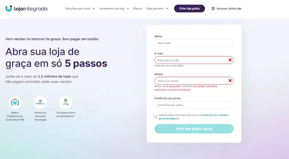 plataforma loja integrada